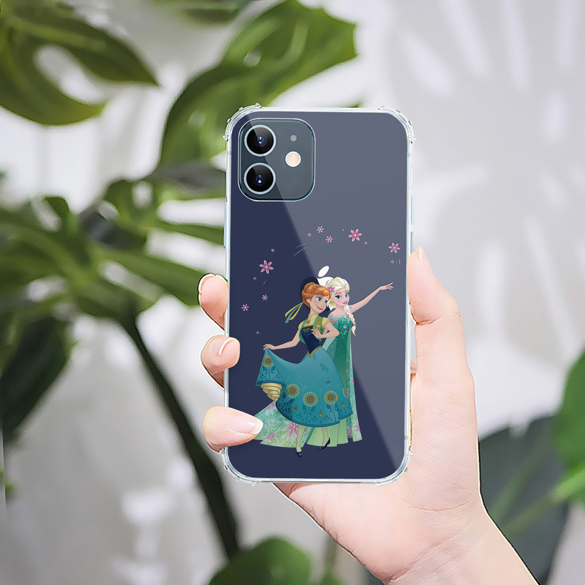 （画像用） アナと雪の女王 アンナ エルサ Frozen Anna Elsa 【iPhone 12シリーズ対応】透明スマホケース（クリアソフトケース）